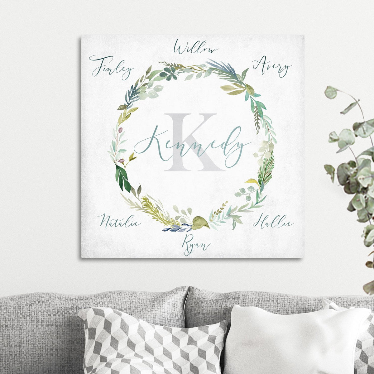 Personal-Prints art Family Wreath