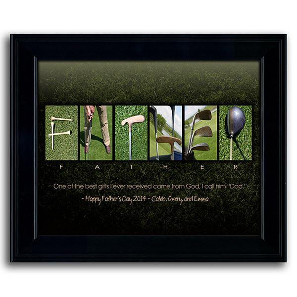 Personal-Prints art Father - Golf Theme Print