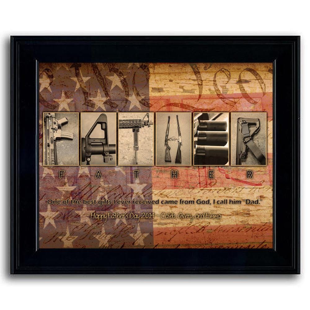 Personal-Prints art Father - Gun Theme Print