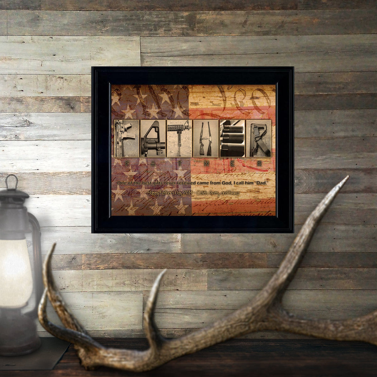 Personal-Prints art Father - Gun Theme Print