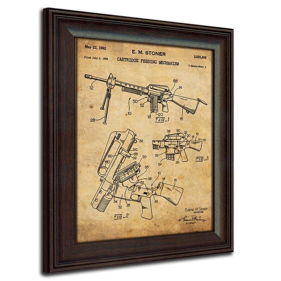 Personal-Prints art AR-15 Firearm Guns - Patent Art