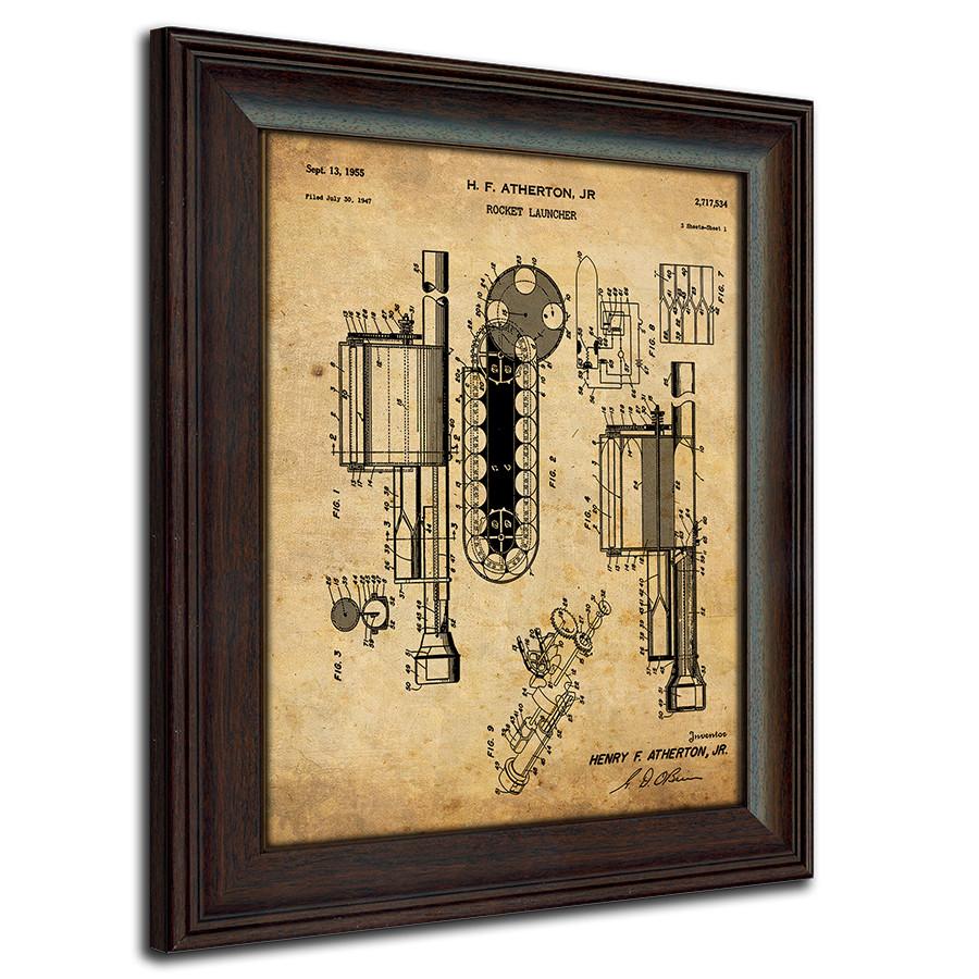 Personal-Prints art Rocket Launcher Firearm Guns - Patent Art