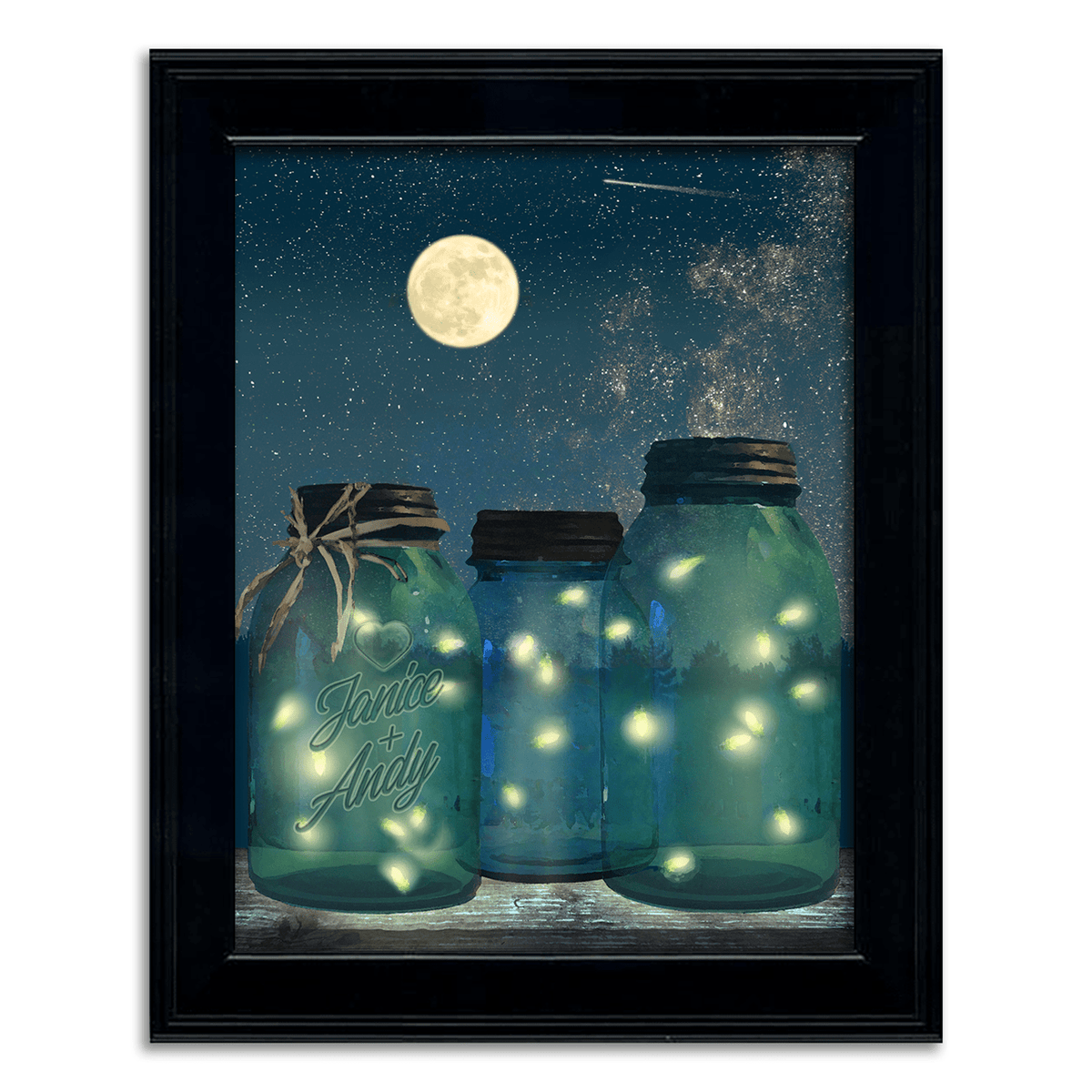 Personal-Prints art 12&quot;x15&quot; Under Glass Fireflies