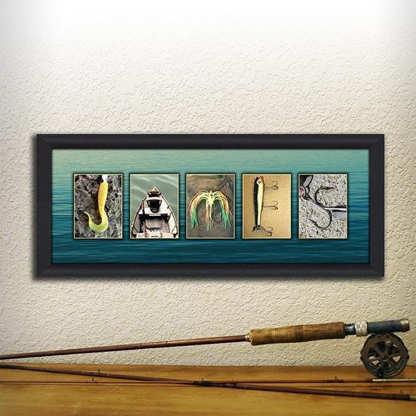 Personal-Prints art Fishing Letter Name Art