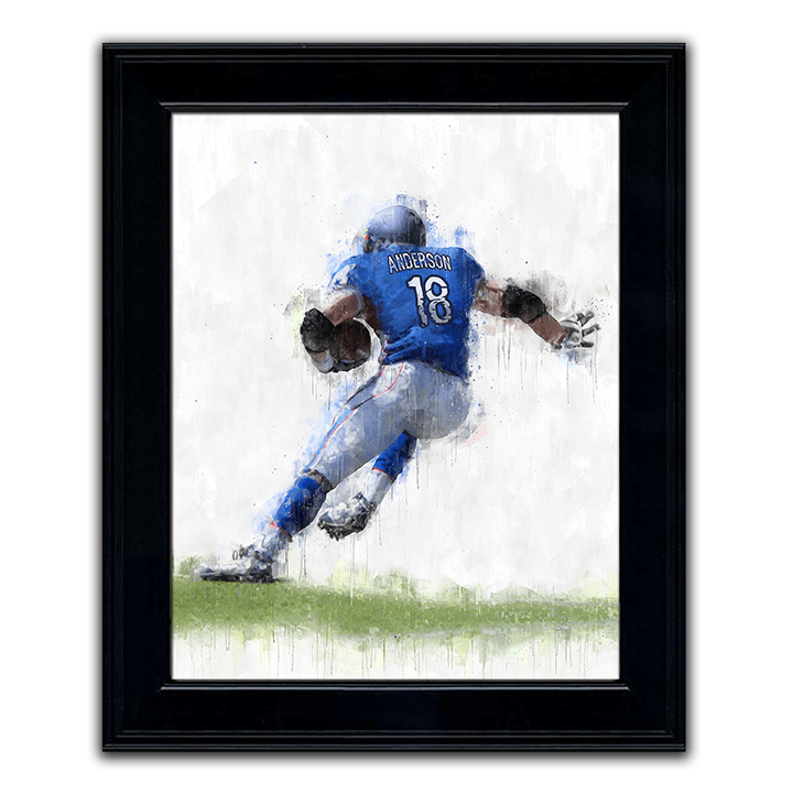 Personal-Prints art 14&quot;x17&quot; Under Glass Football Personalized Print