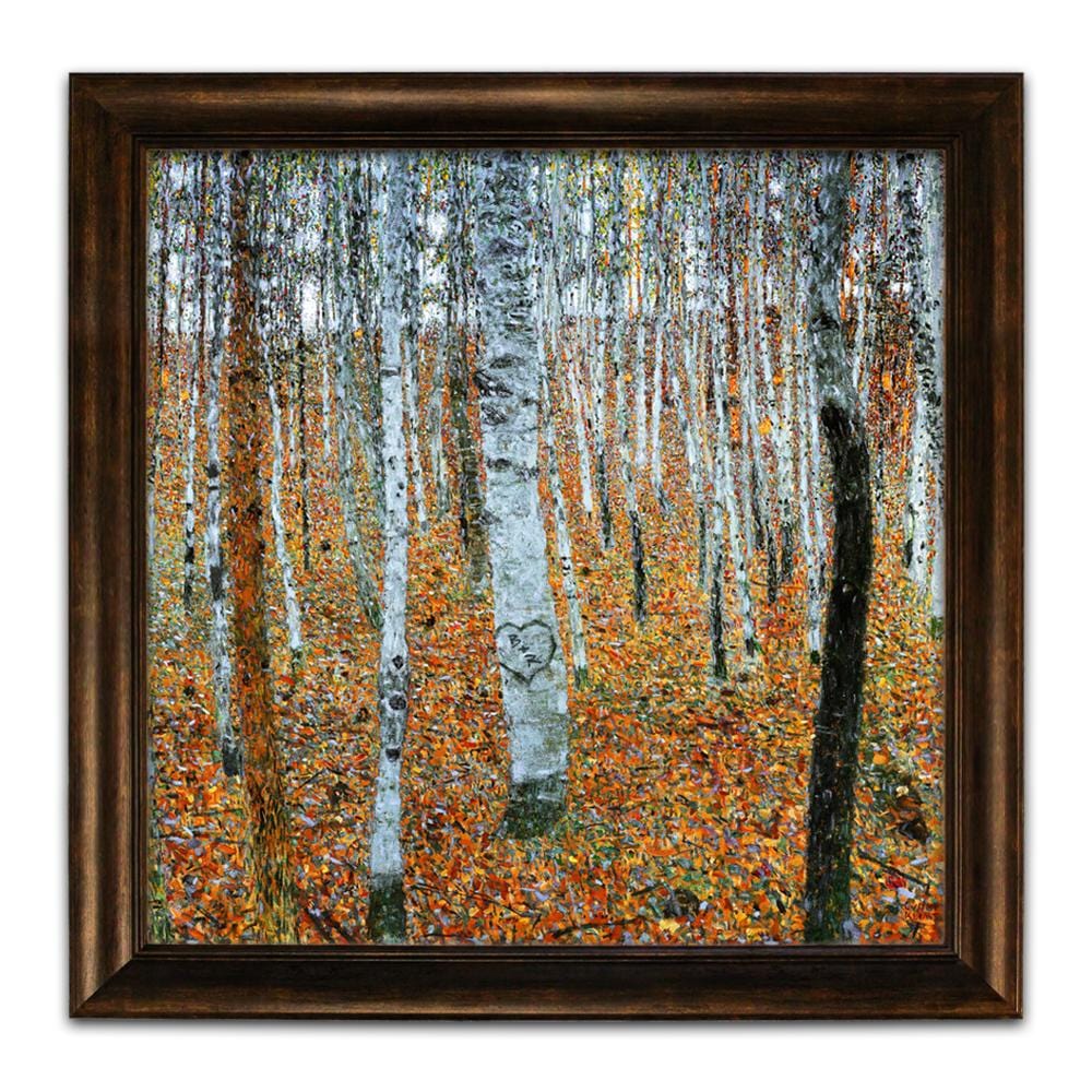 Personal-Prints art 18&quot;x18&quot; Framed Canvas Forest of Beech Trees