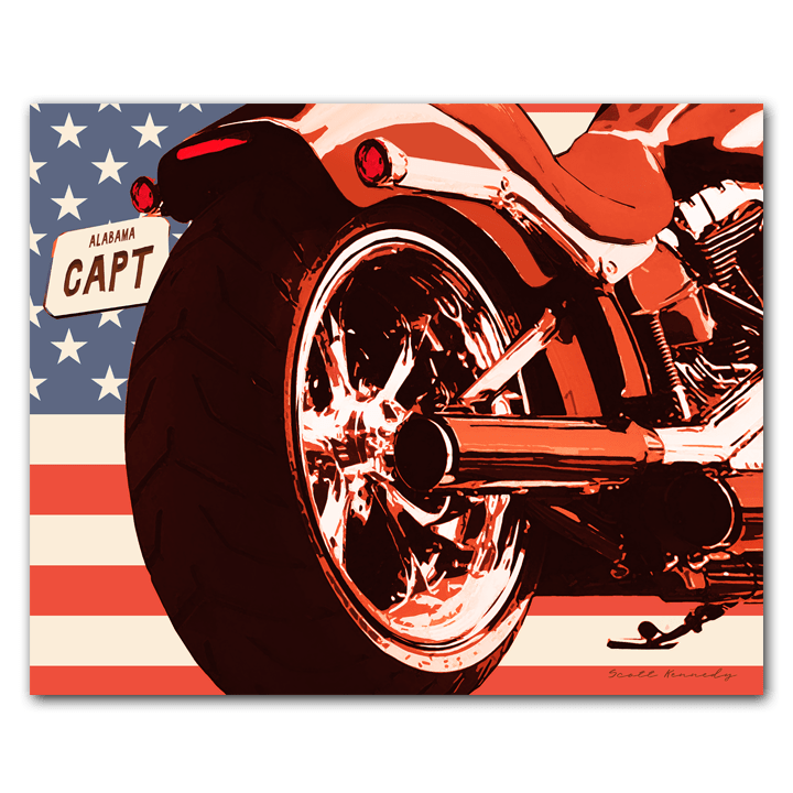 Personal-Prints art 11&quot;x14&quot; Block Mount Freedom Ride