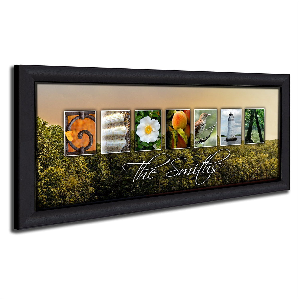 Personal-Prints art 13.5&quot;x32.5&quot; Framed Canvas GEORGIA - State Name Art