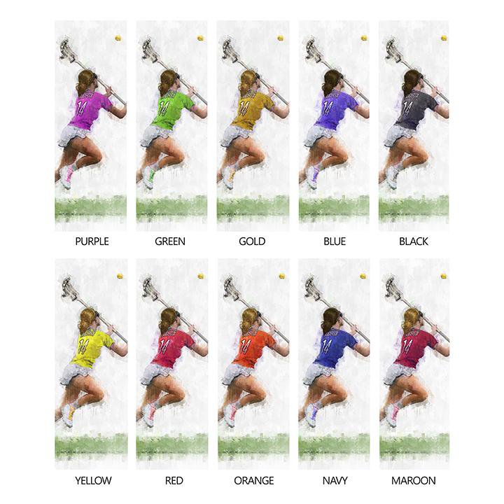 Personal-Prints art Girls Lacrosse Sports Print