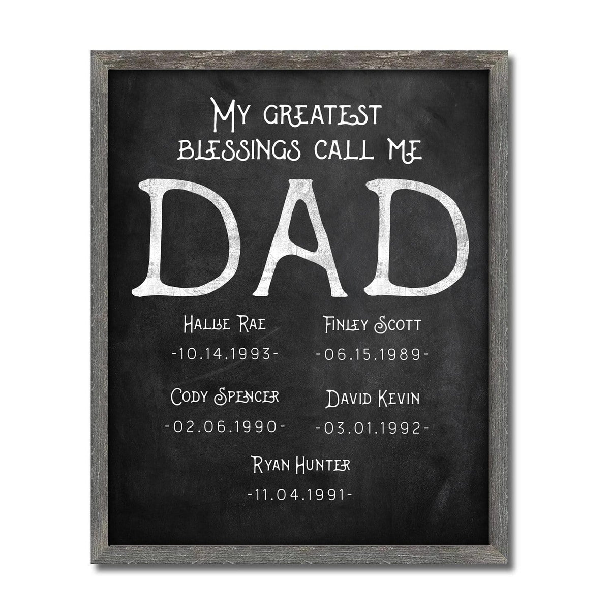 Personal-Prints art Greatest Blessings Call Me Dad