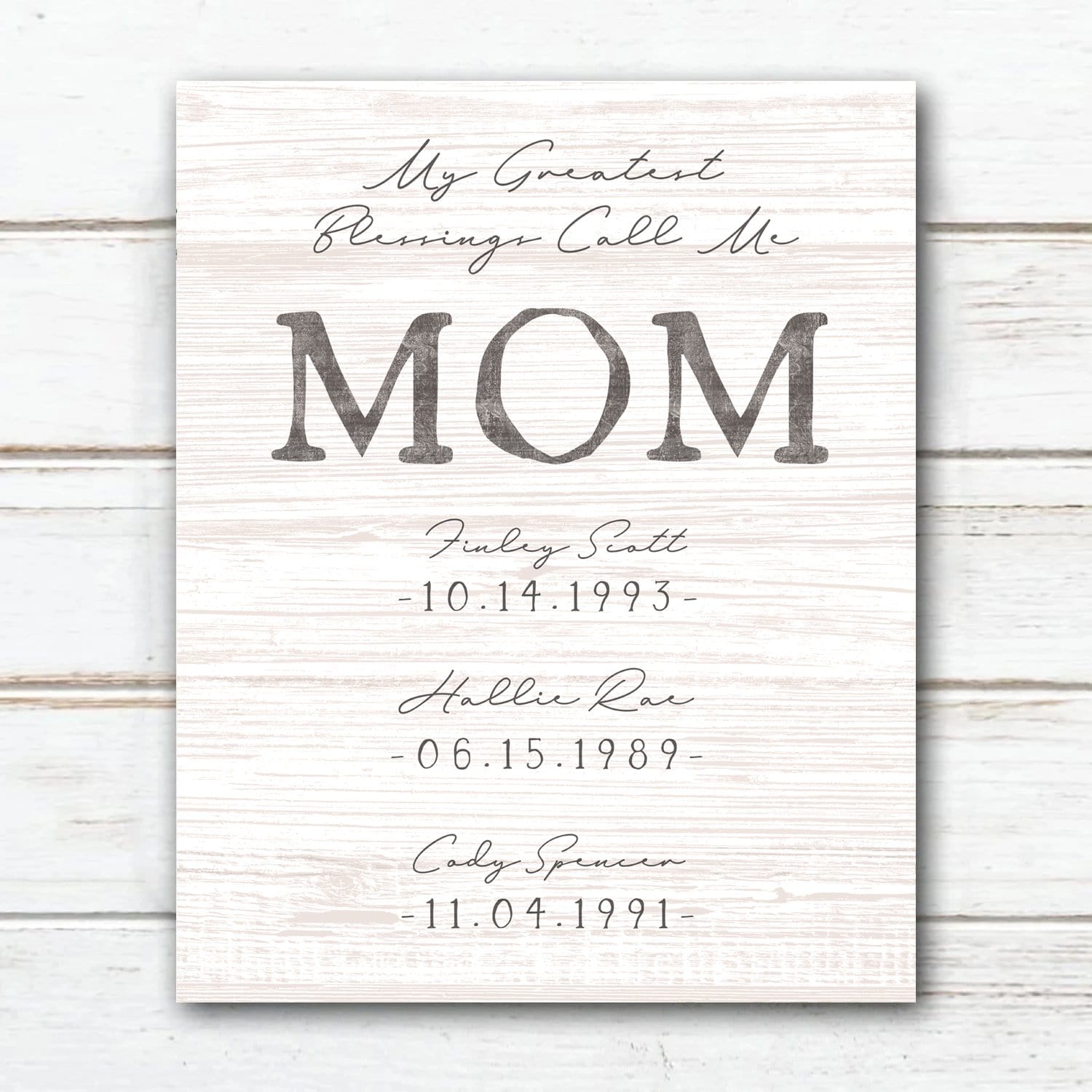 Personal-Prints art 6"x8" Block Mount Greatest Blessings Call Me Mom