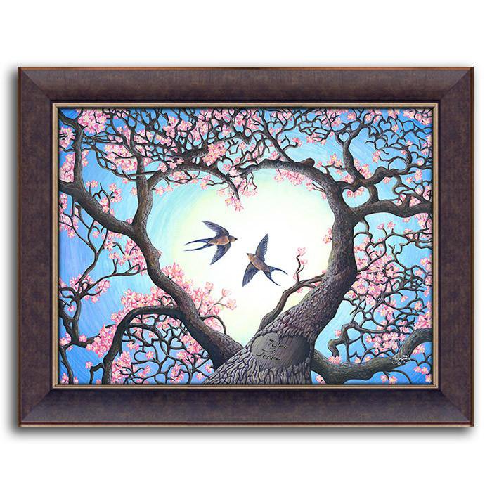 Personal-Prints art 14.5&quot;x18&quot; Framed Canvas Heart Song