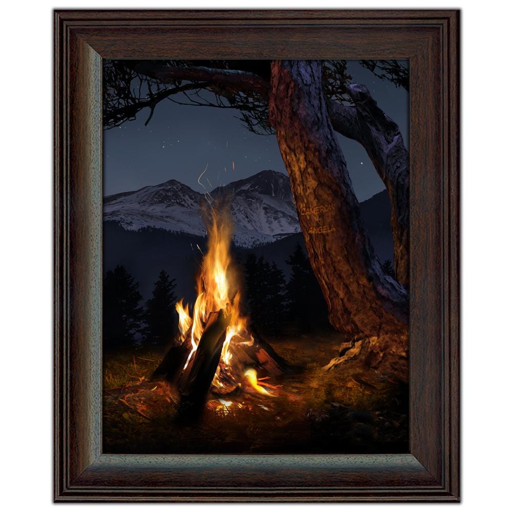 Personal-Prints art 12&quot;x15&quot; Under Glass High Country Campfire