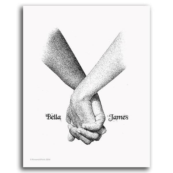 Personal-Prints art 6"x8" Block Mount Hold My Hand