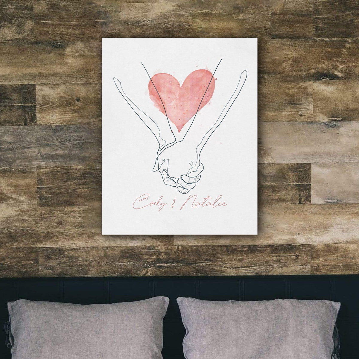 Personal-Prints art Holding Hands Line Drawing