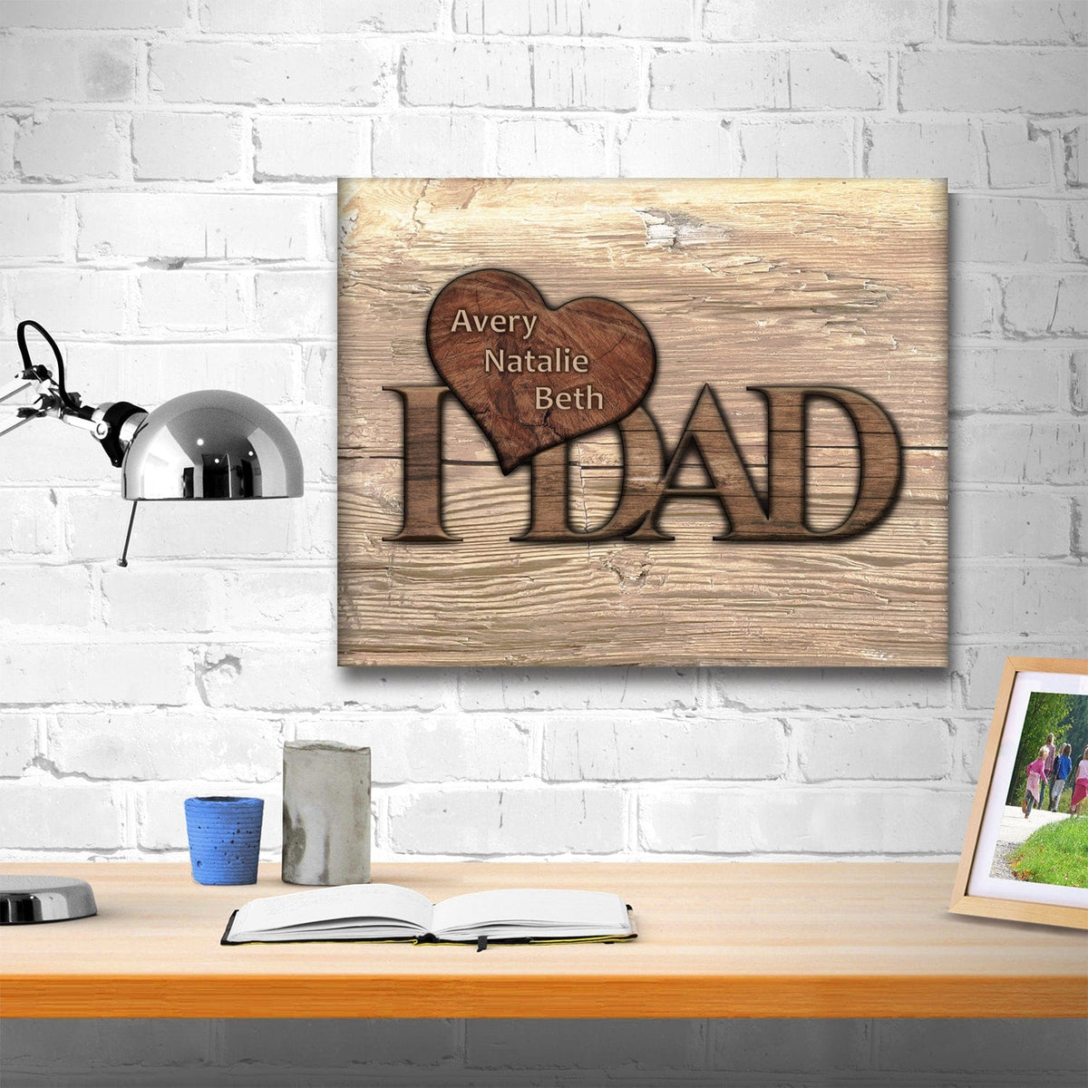 Personal-Prints art I Heart Dad