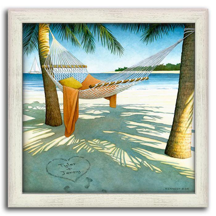 Personal-Prints art 13&quot;x13&quot; Framed Canvas Island Dreams