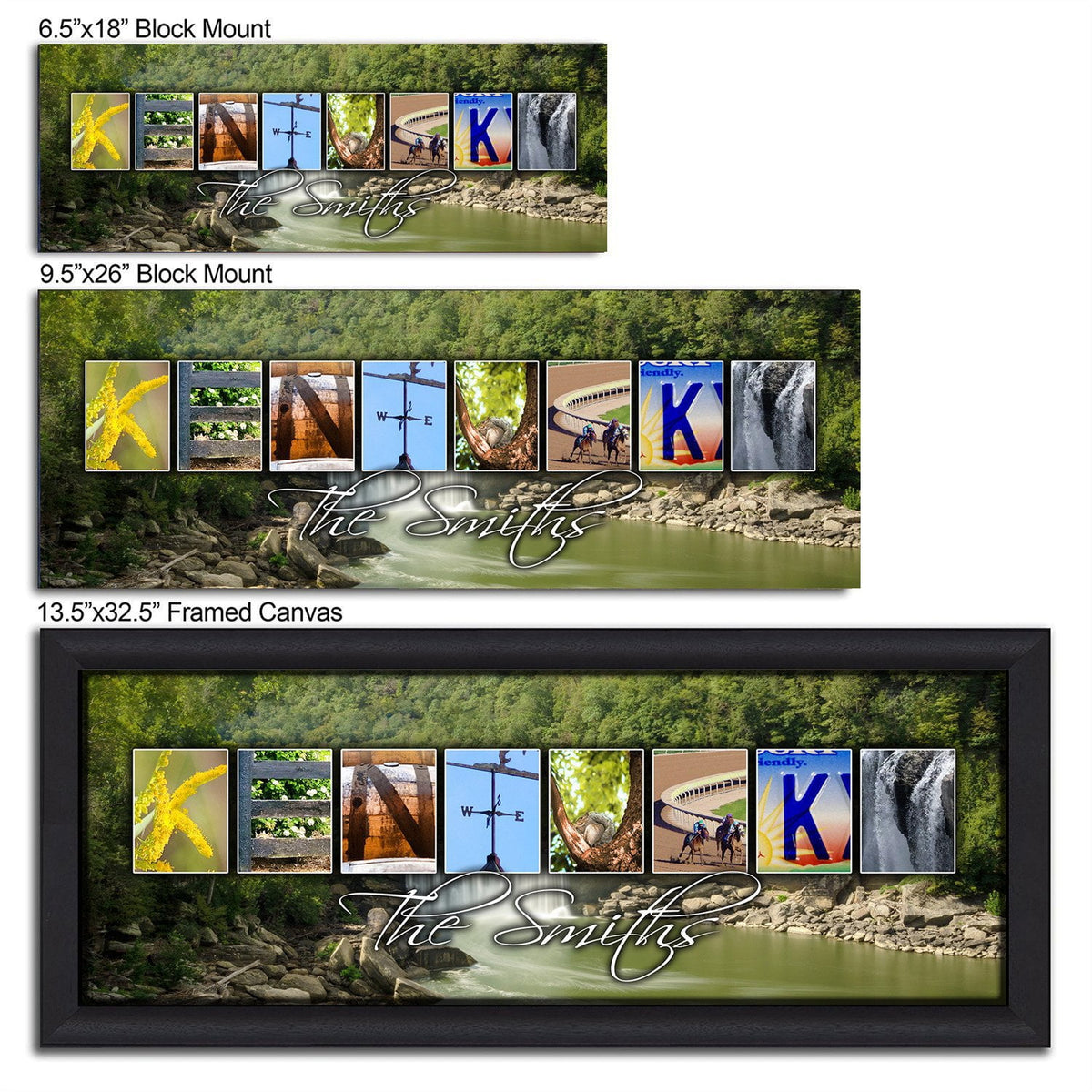 Personal-Prints art KENTUCKY - State Name Art