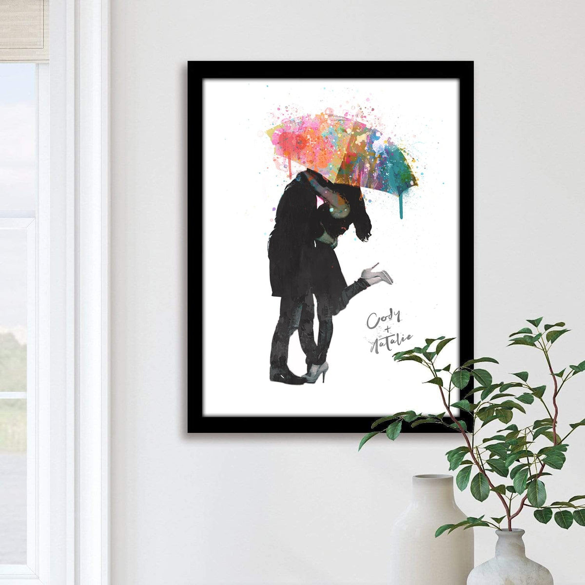 Personal-Prints art Kissing in the Rain