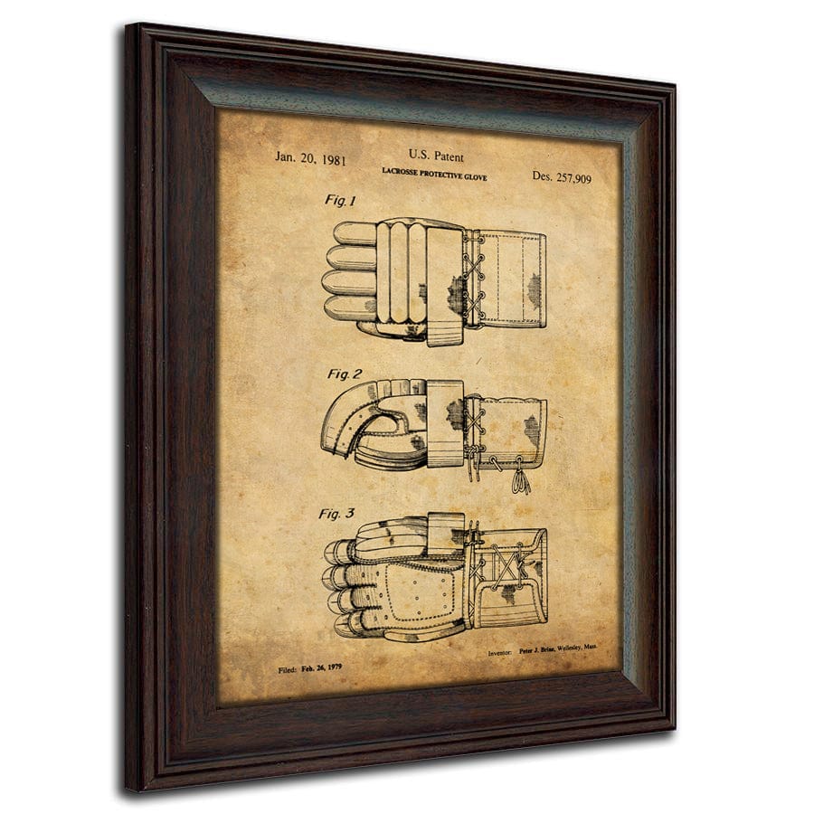 Personal-Prints art Lacrosse Glove Lacrosse - Patent Art