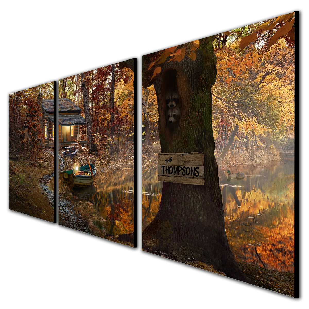 Personal-Prints art Lakehouse - Personalized Autumn Print