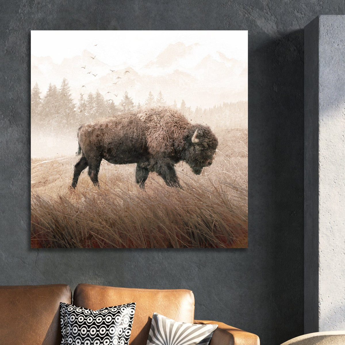 Personal-Prints art Lone Buffalo