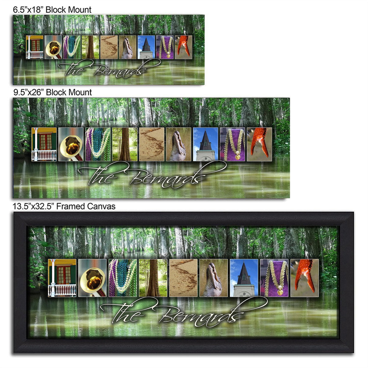 Personal-Prints art LOUISIANA - State Name Art