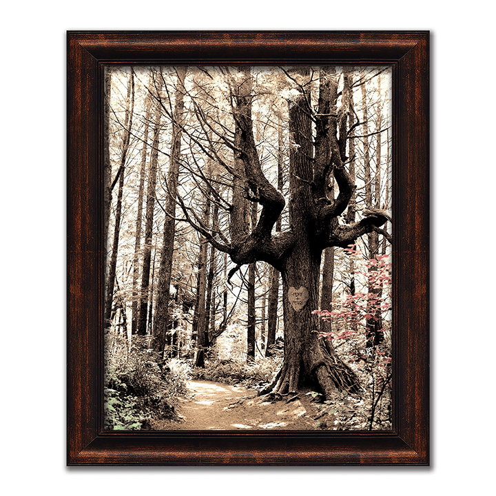 Personal-Prints art 15&quot;x18&quot; Framed Canvas Love Is a Path to the Heart