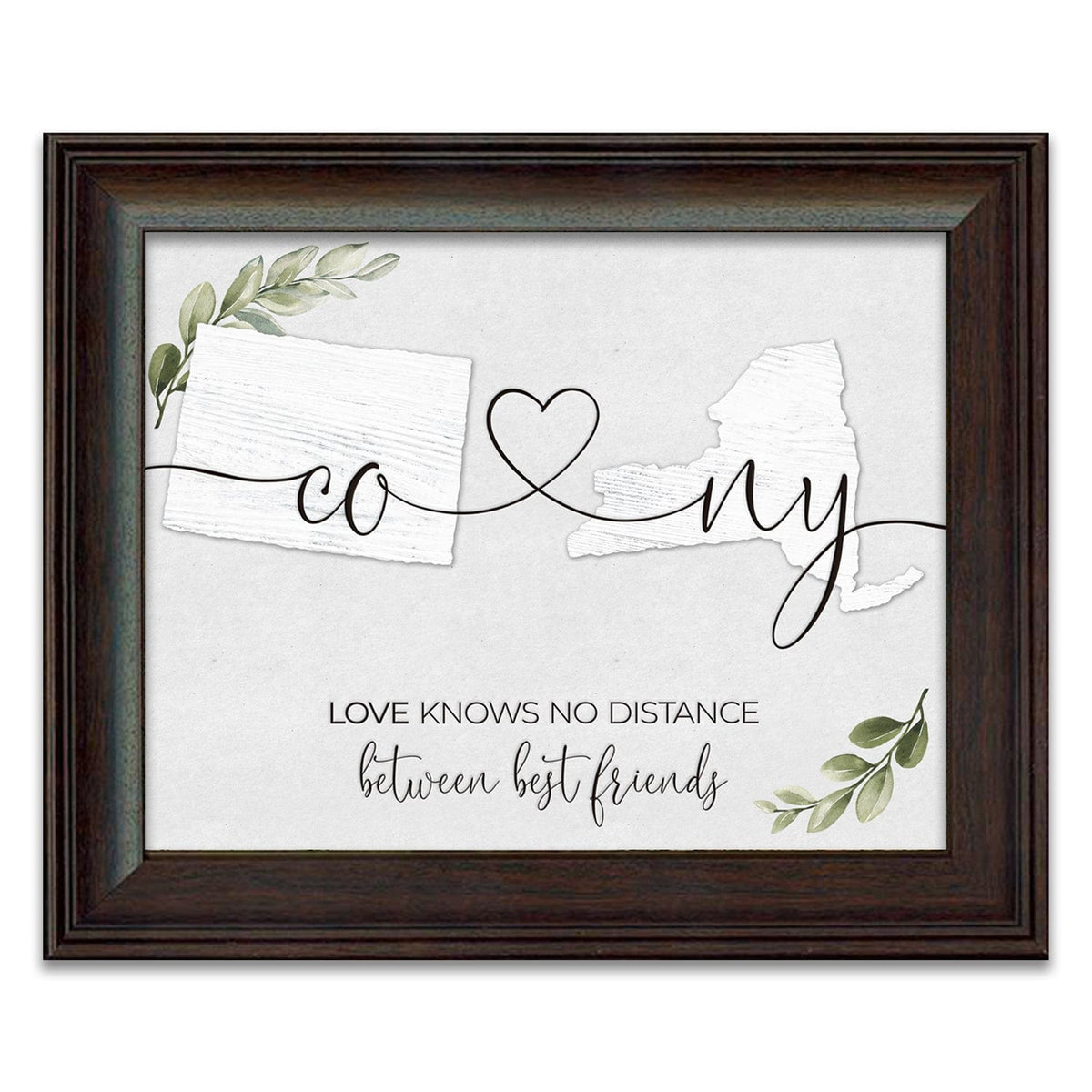 Personal-Prints art 14&quot;x17&quot; Under Glass Love Knows No Distance - Farmhouse