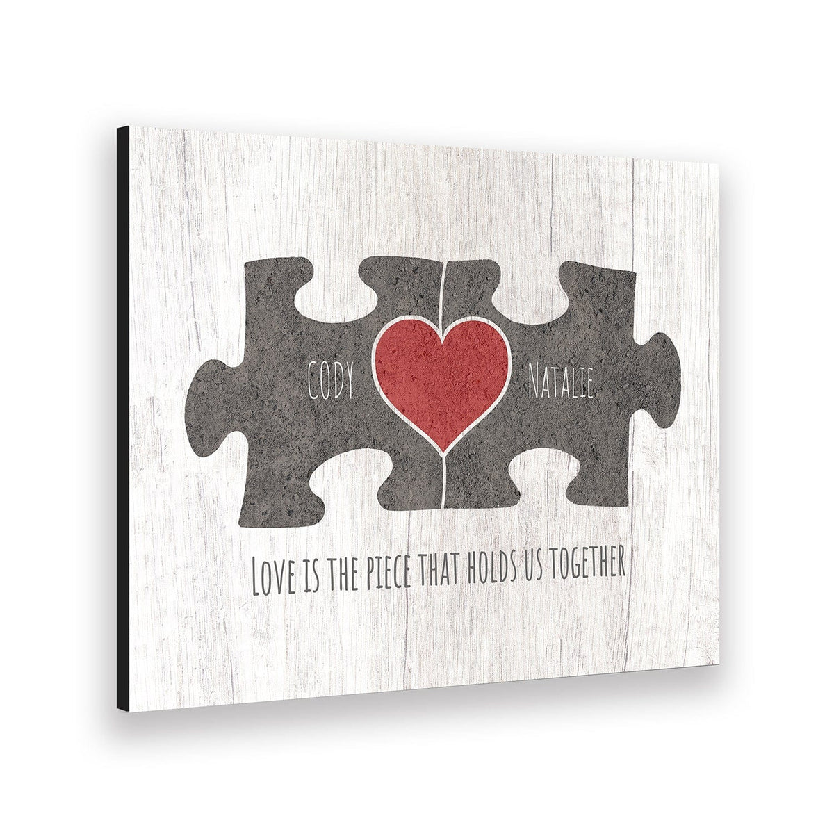 Personal-Prints art Love Puzzle Pieces (Grey)