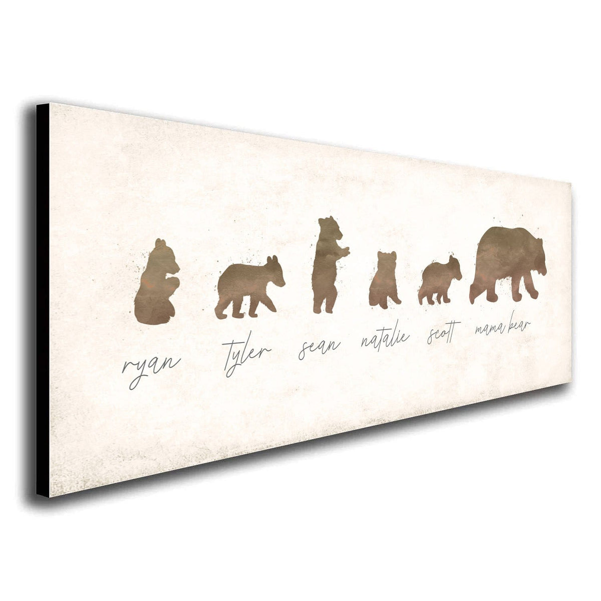 Personal-Prints art 6.5&quot;x18&quot; Block Mount Mama Bear