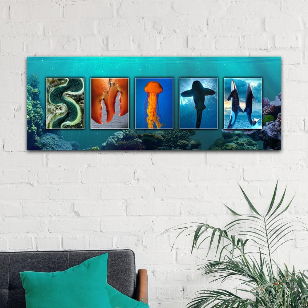 Personal-Prints art Marine Life Name Art Print