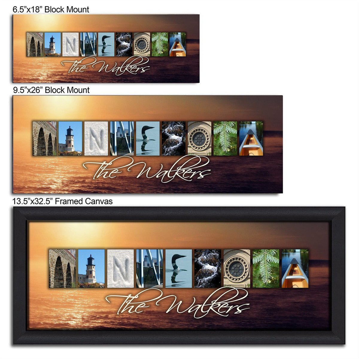 Personal-Prints art MINNESOTA - State Name Art