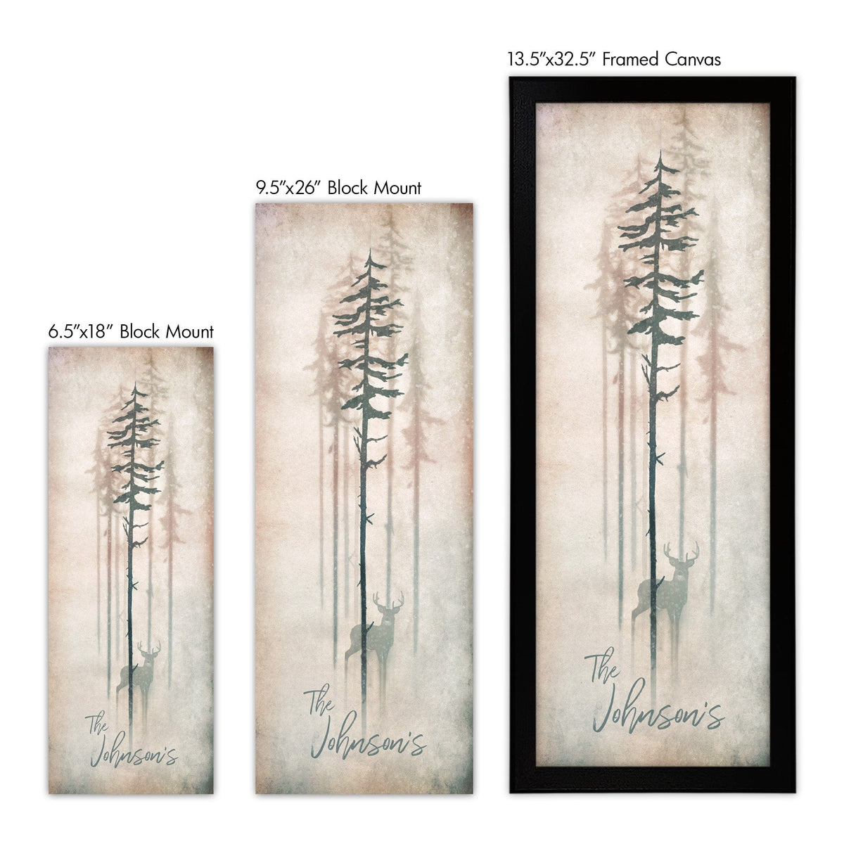 Personal-Prints art Misty Pines Personalized