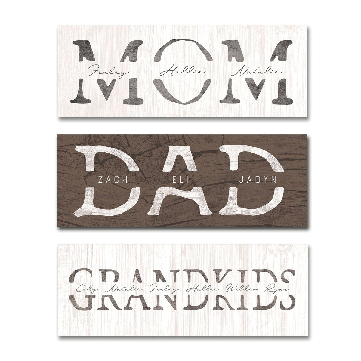 Personal-Prints art Mom &amp; Children Personalized Sign