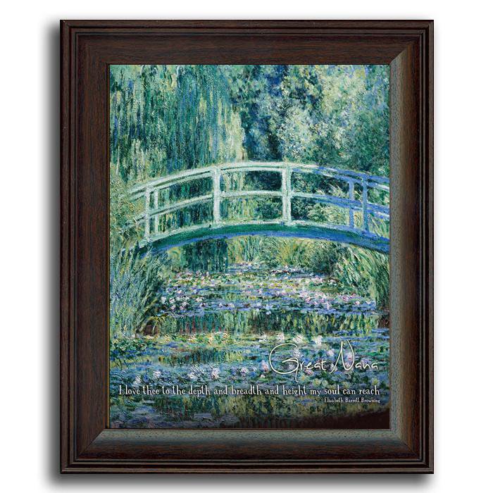 Personal-Prints art 14"x17" Under Glass Monet - Love