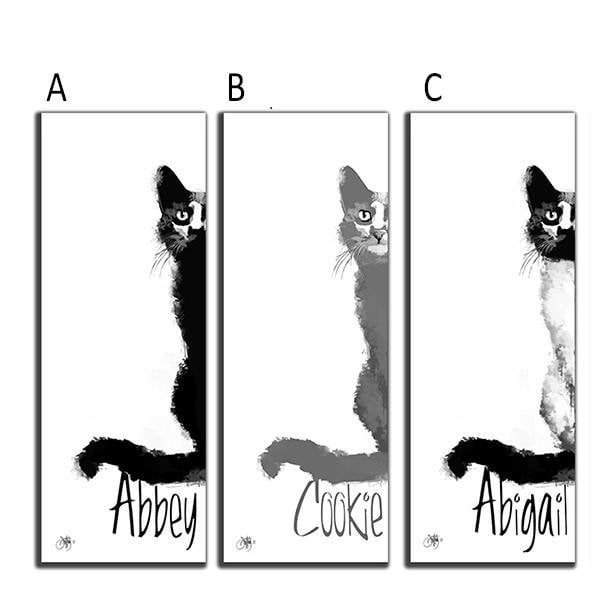 Personal-Prints art A - Black My Cat Personalized Art