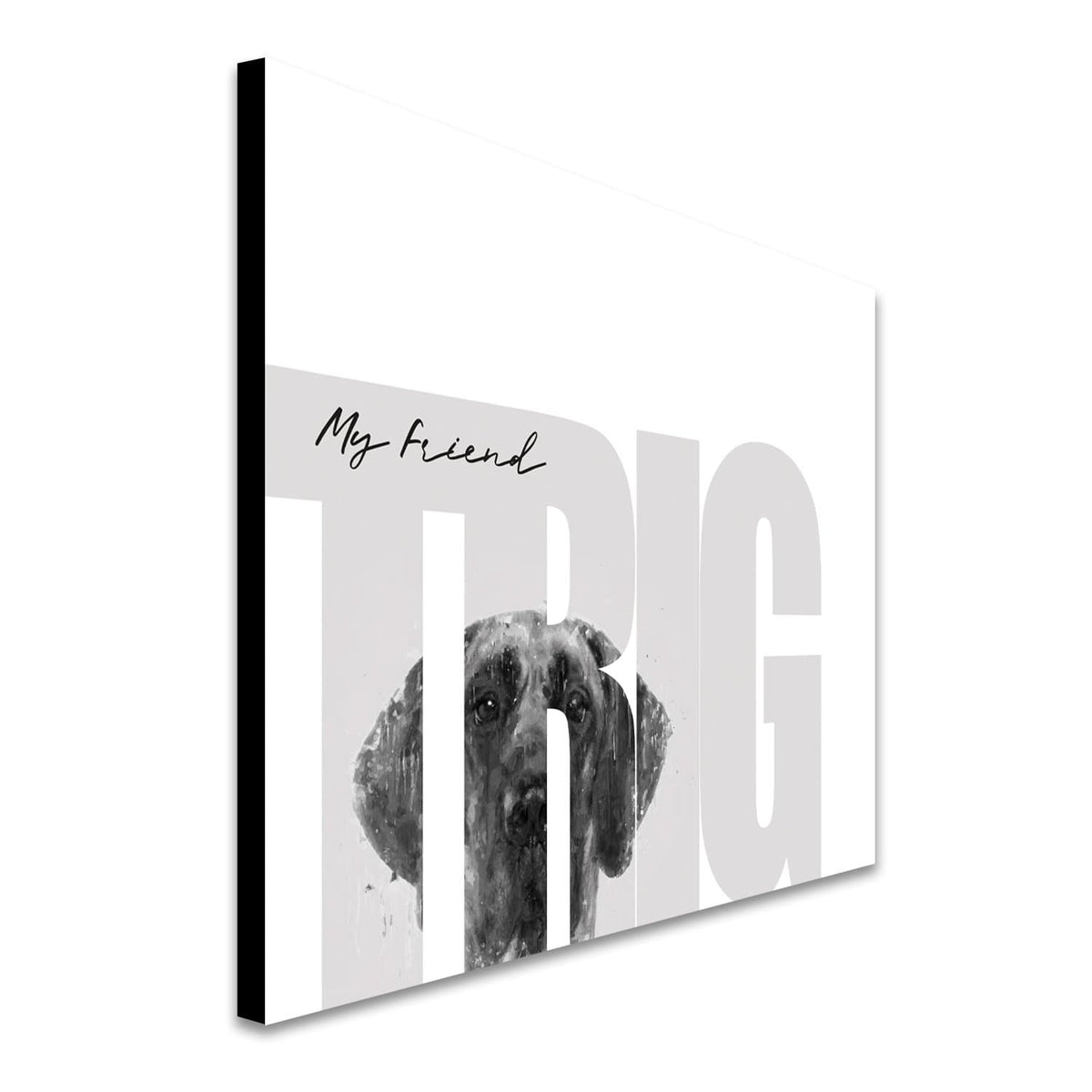 Personal-Prints art My Friend - Great Dane (Dark Coloring)