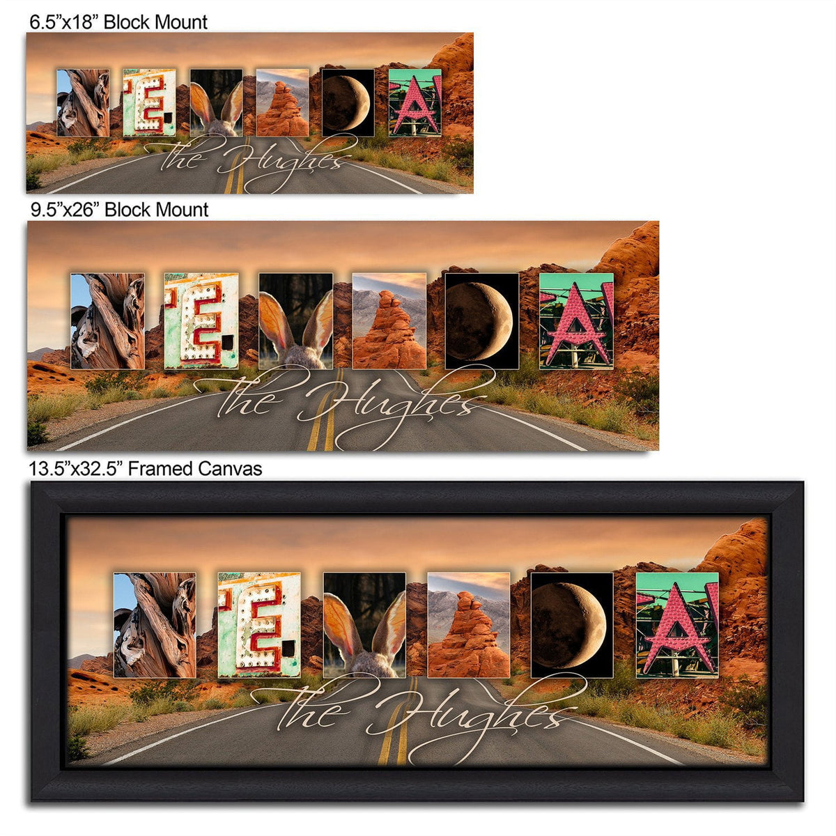 Personal-Prints art NEVADA - State Name Art