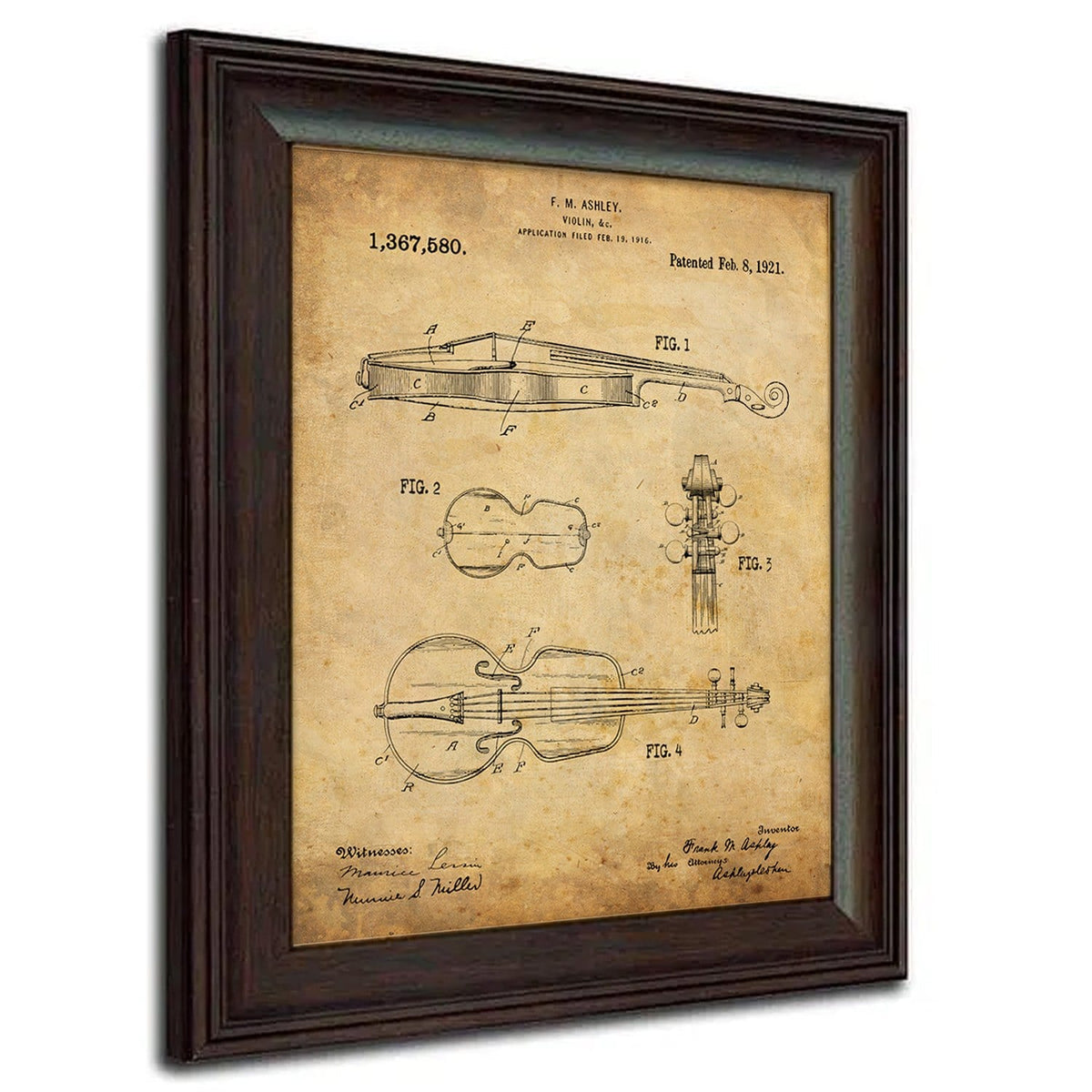 Personal-Prints art Violin Orchestra Instruments - Patent Art