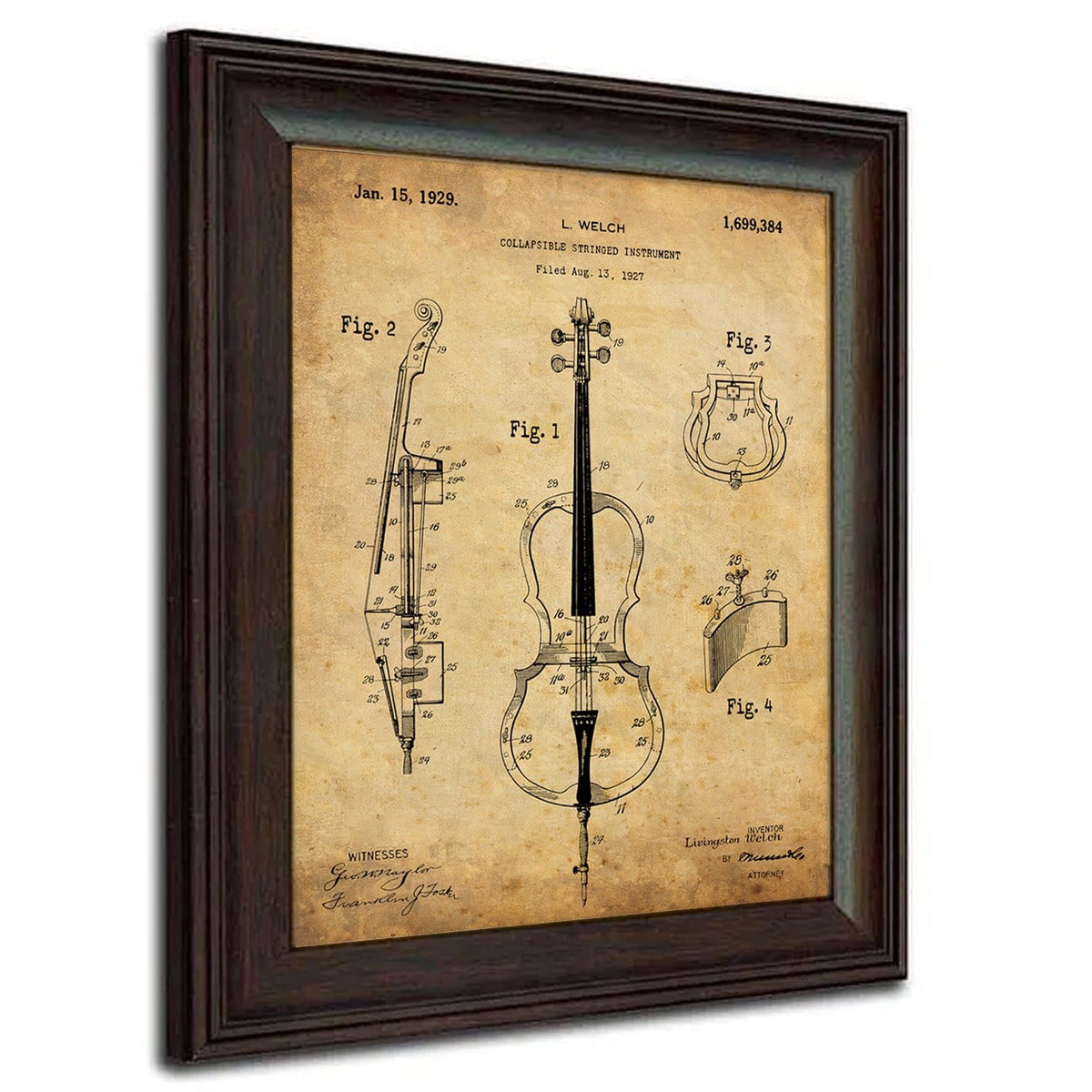 Personal-Prints art Cello Orchestra Instruments - Patent Art