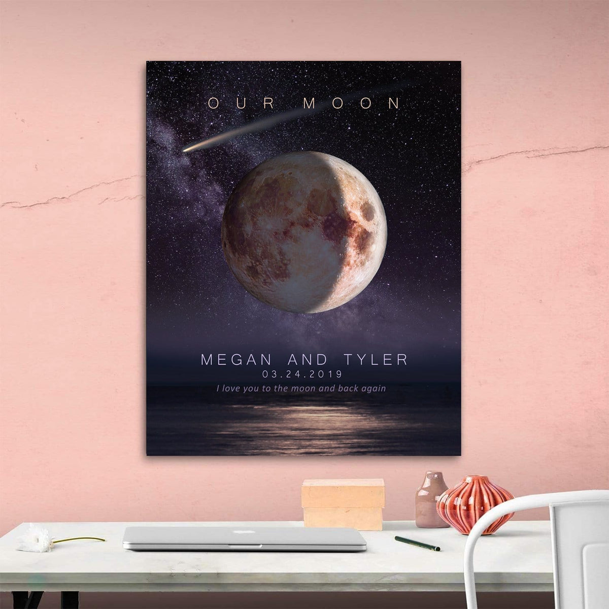 Personal-Prints art Our Moon - Personalized Gift