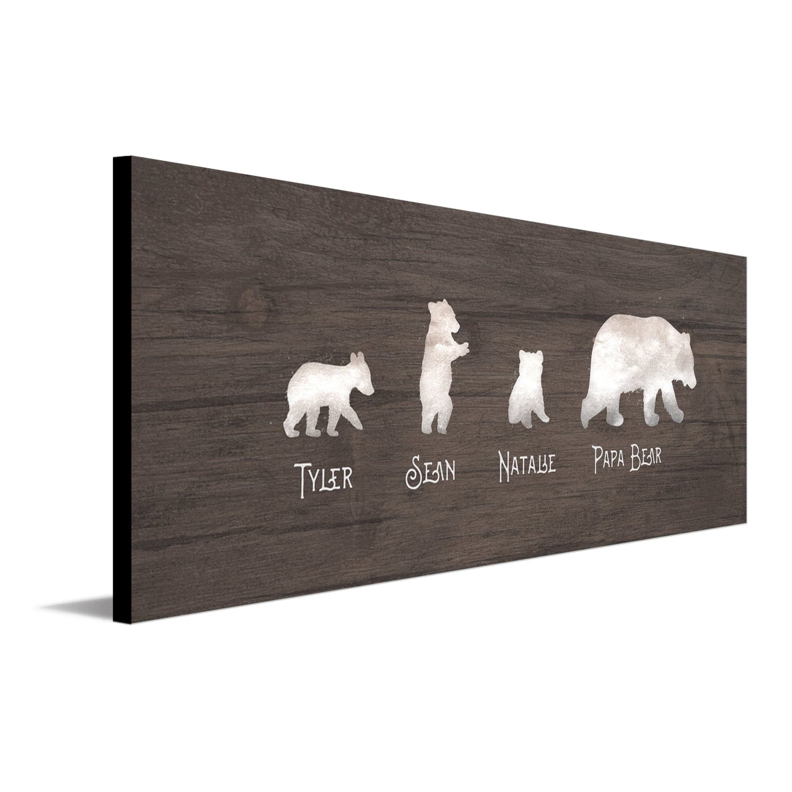 Personal-Prints art 6.5"x18" Block Mount Papa Bear