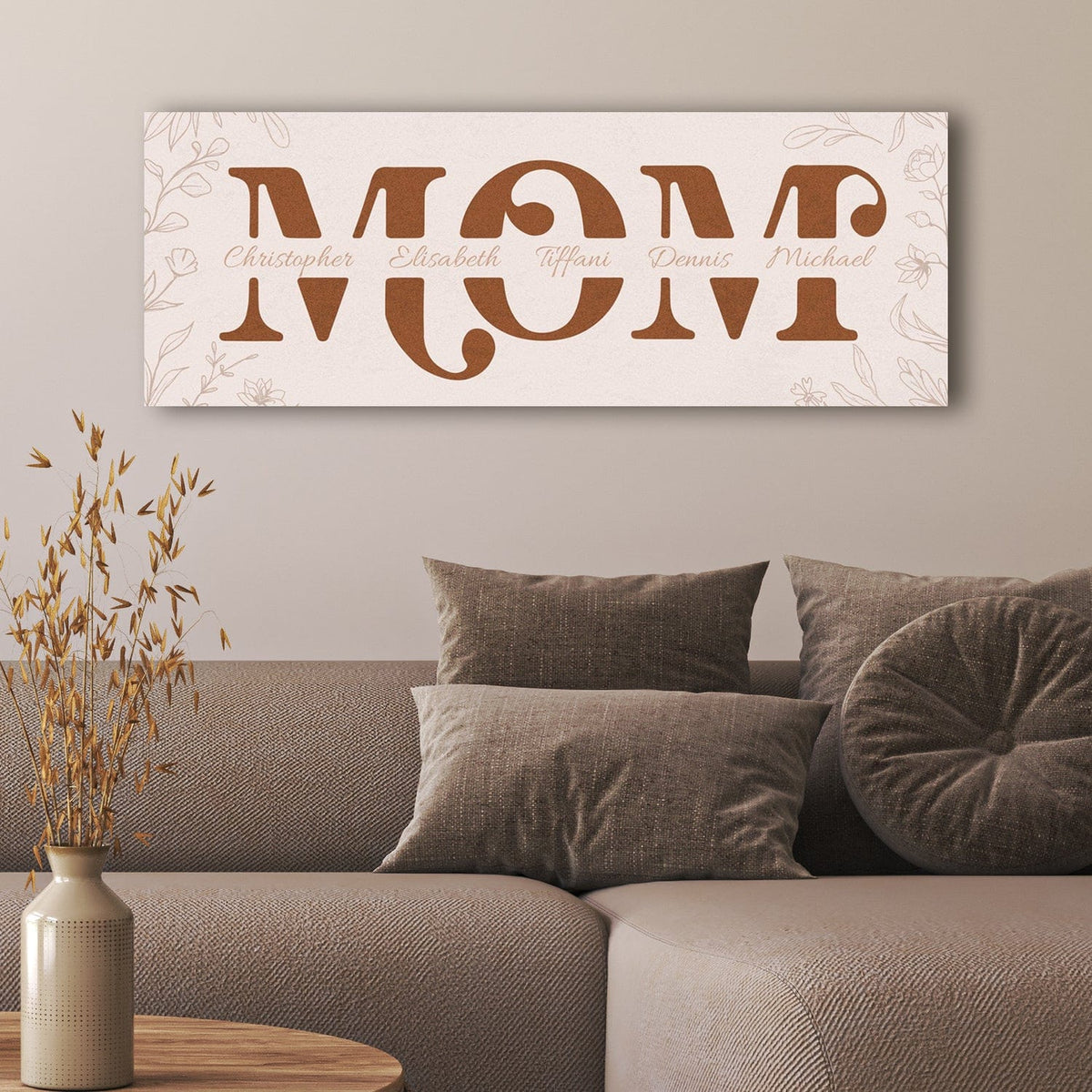 Personal-Prints art Personalized Boho Art Mom Sign