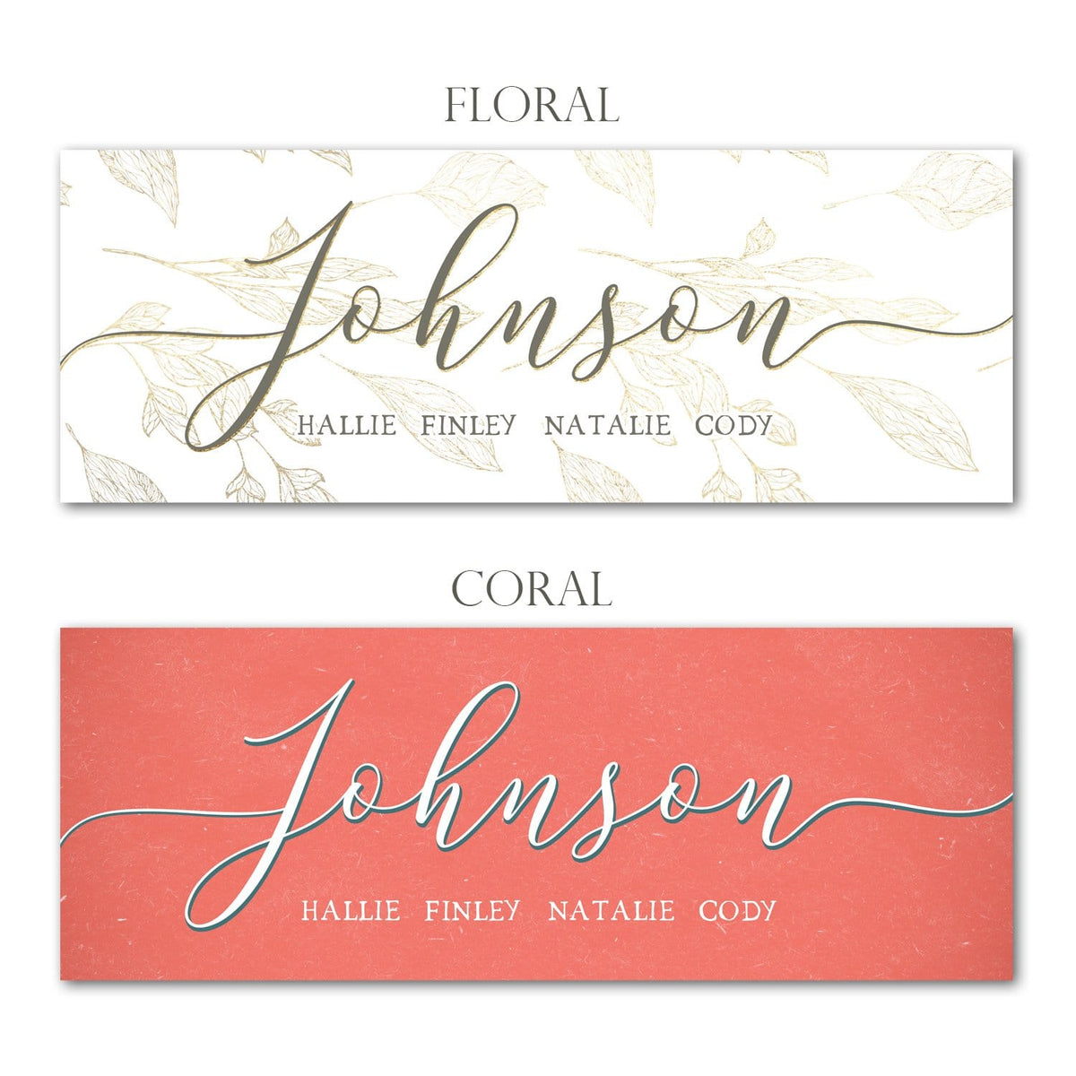 Personal-Prints art Personalized Farmhouse Script Art