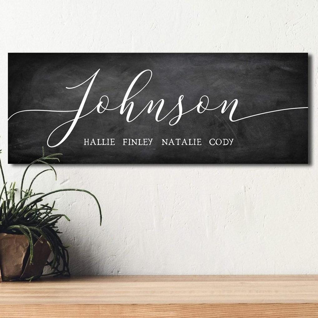 Personal-Prints art Personalized Farmhouse Script Art