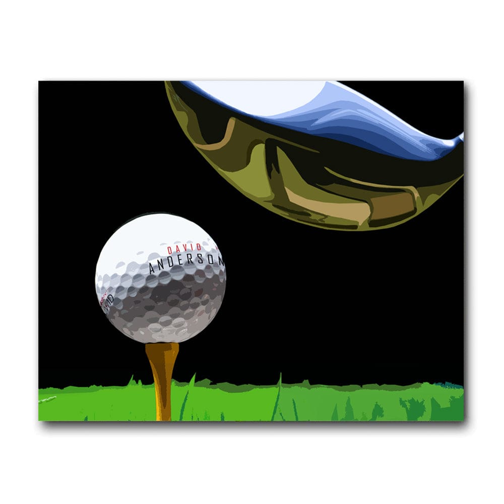 Personal-Prints art Personalized Golf Ball Print