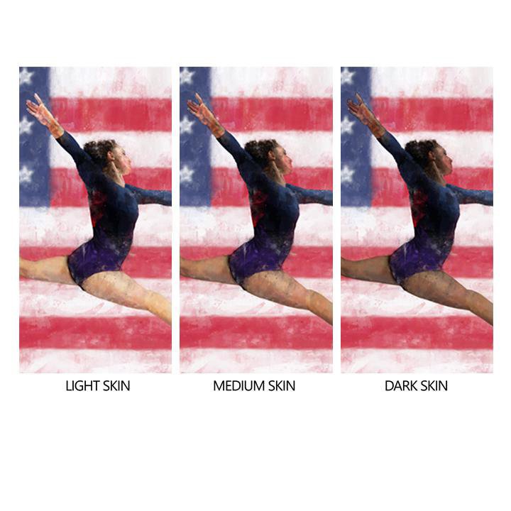 Personal-Prints art Personalized Gymnast Art