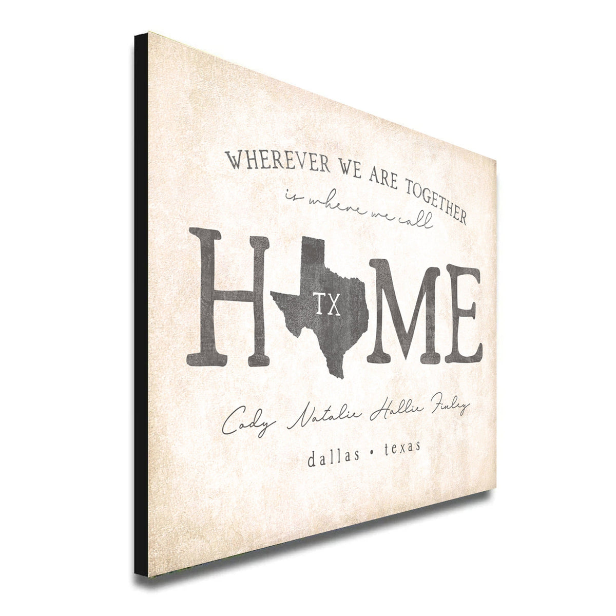 Personal-Prints art Personalized Home State Print