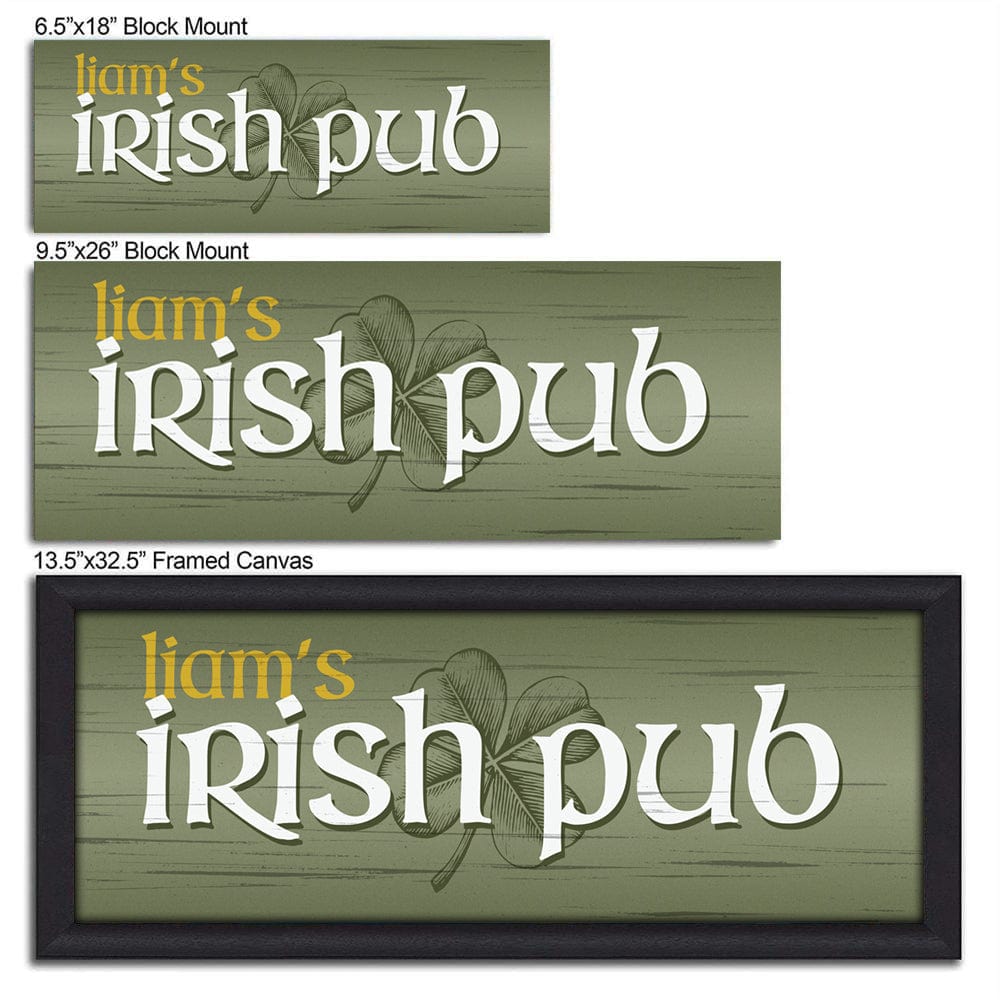 Personal-Prints art Personalized Irish Pub Sign